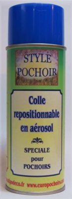 Colle repositionnable aérosol 400 ml idéale pour les pochoirs