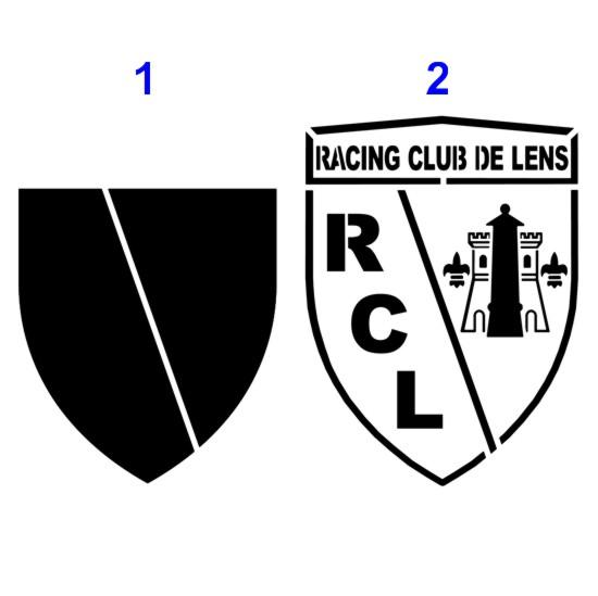 logo foot RC Lens pochoir à peindre